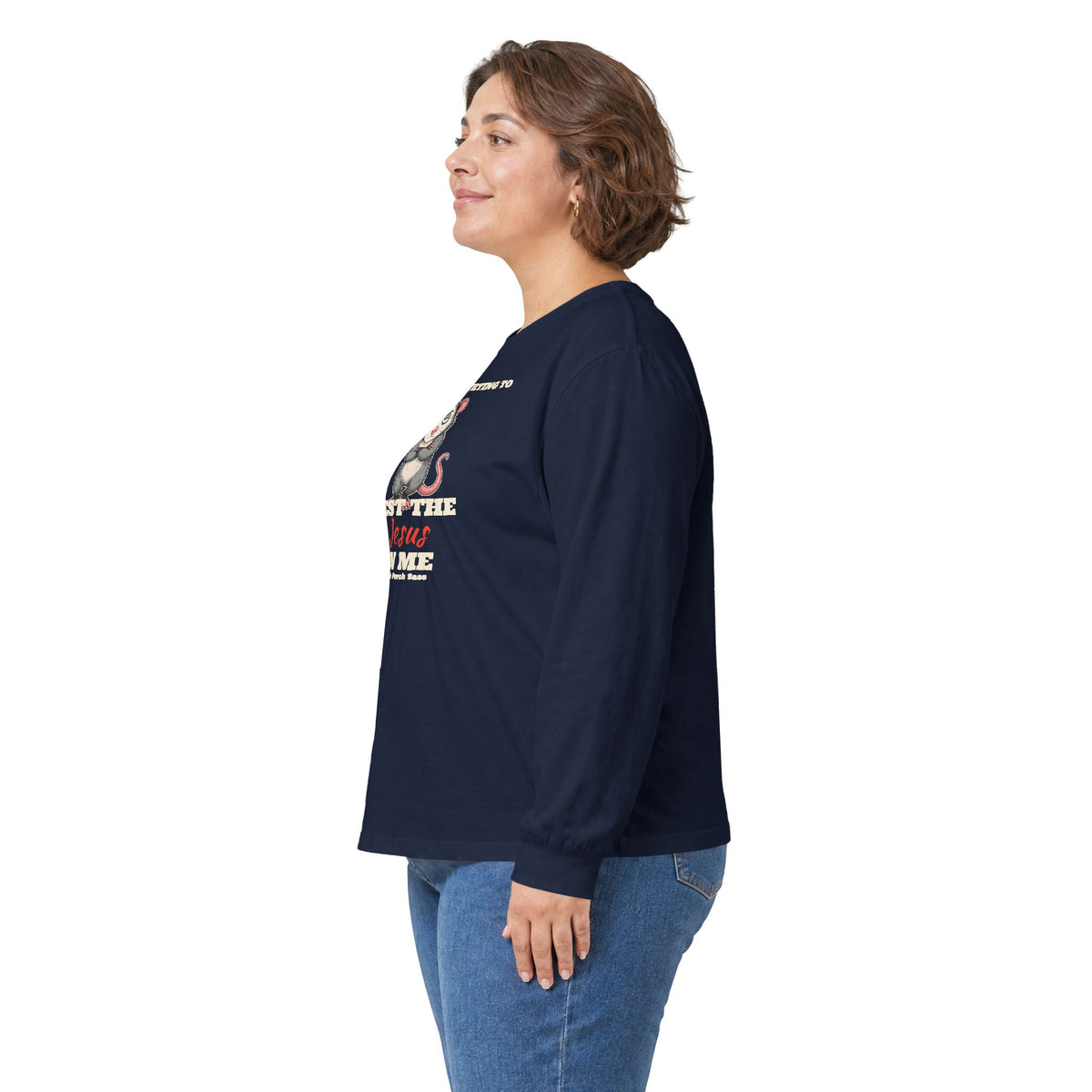 Why Y'all Trying to Test the Jesus in Me Possum Long Sleeve Tee – Back Porch Sass