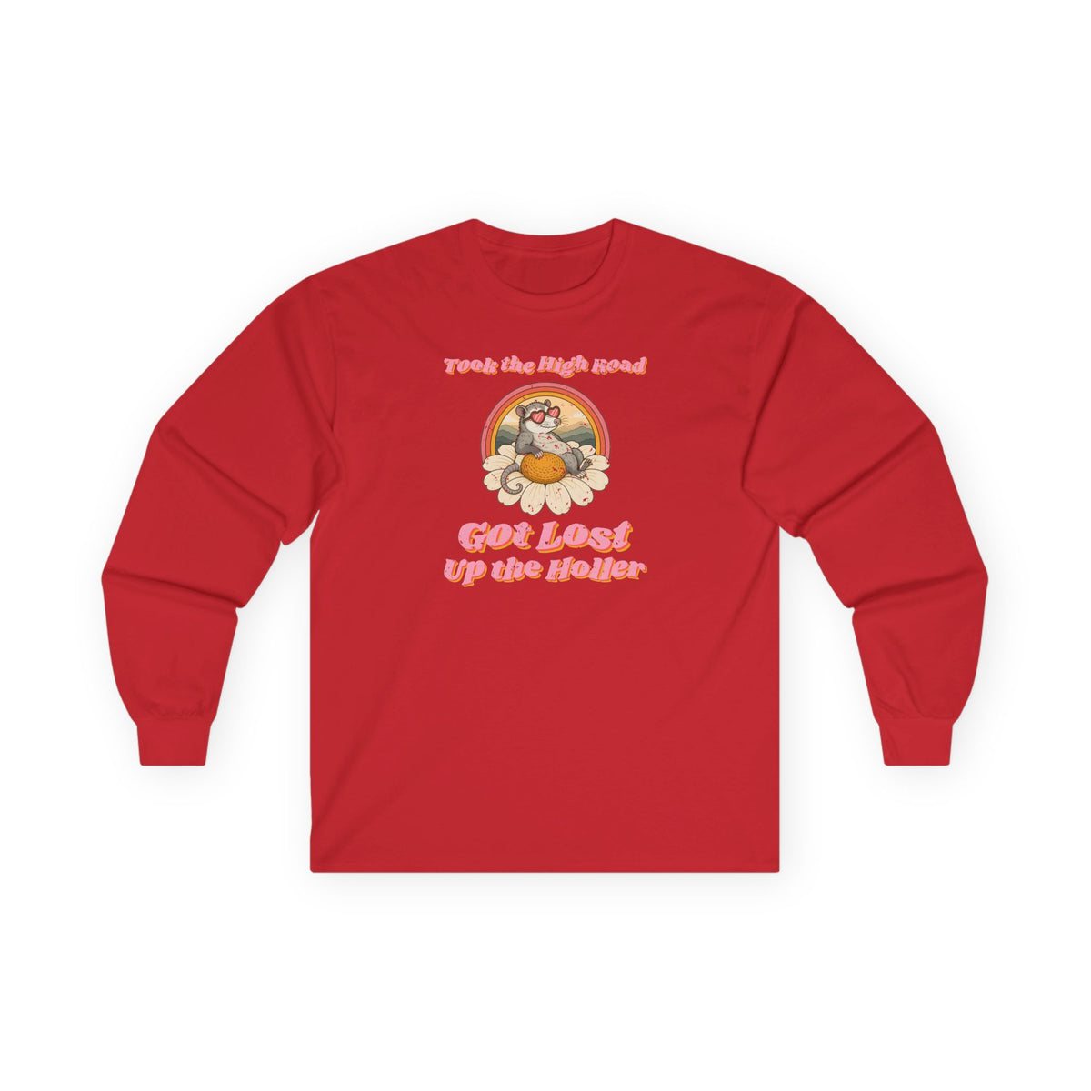 Took the High Road Got Lost Up the Holler Long Sleeve Tee – Back Porch Sass