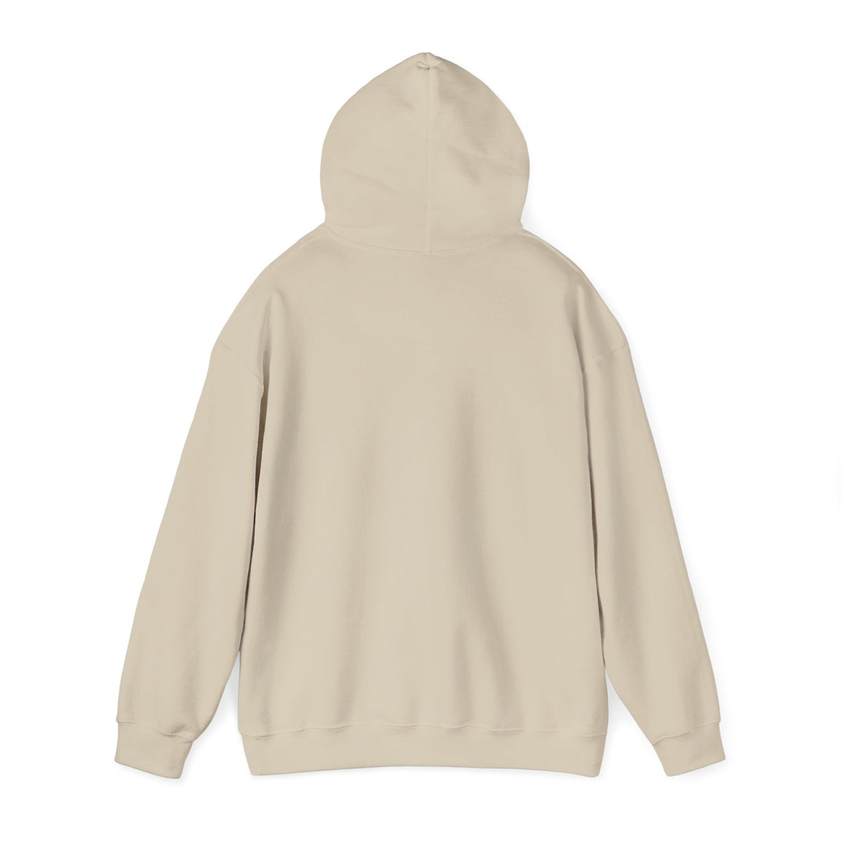 Sand Stay Positive Logo hoodie, back view, plain back