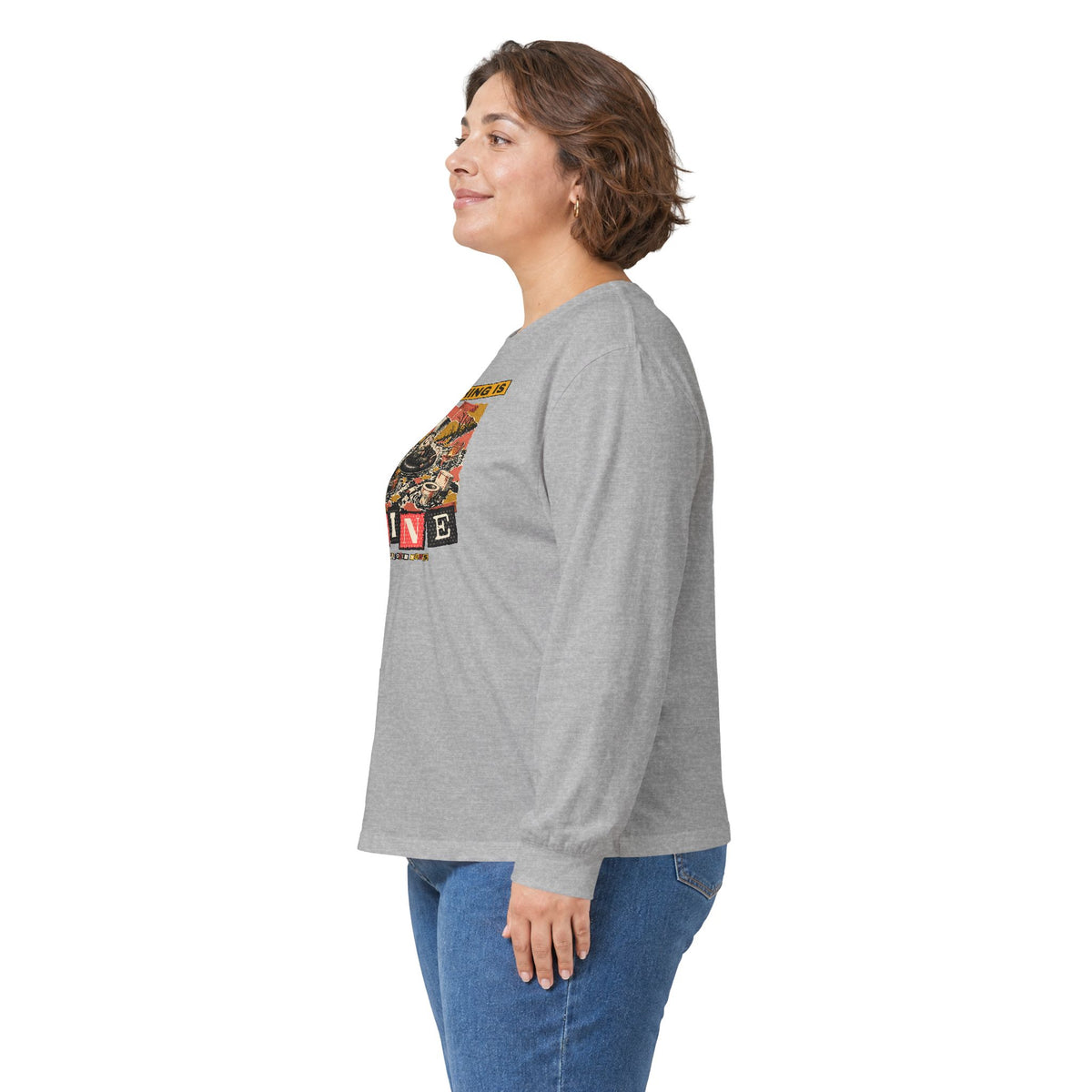 Everything Is Fine Stressed Possum Long Sleeve Tee – Back Porch Sass