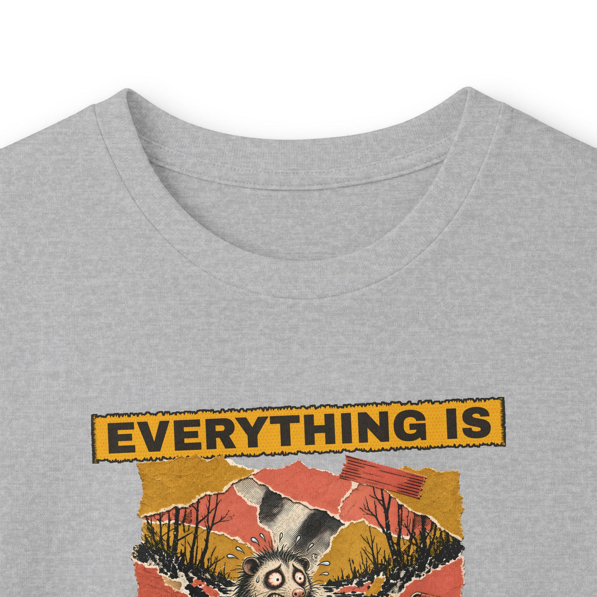 Everything Is Fine Stressed Possum Long Sleeve Tee – Back Porch Sass