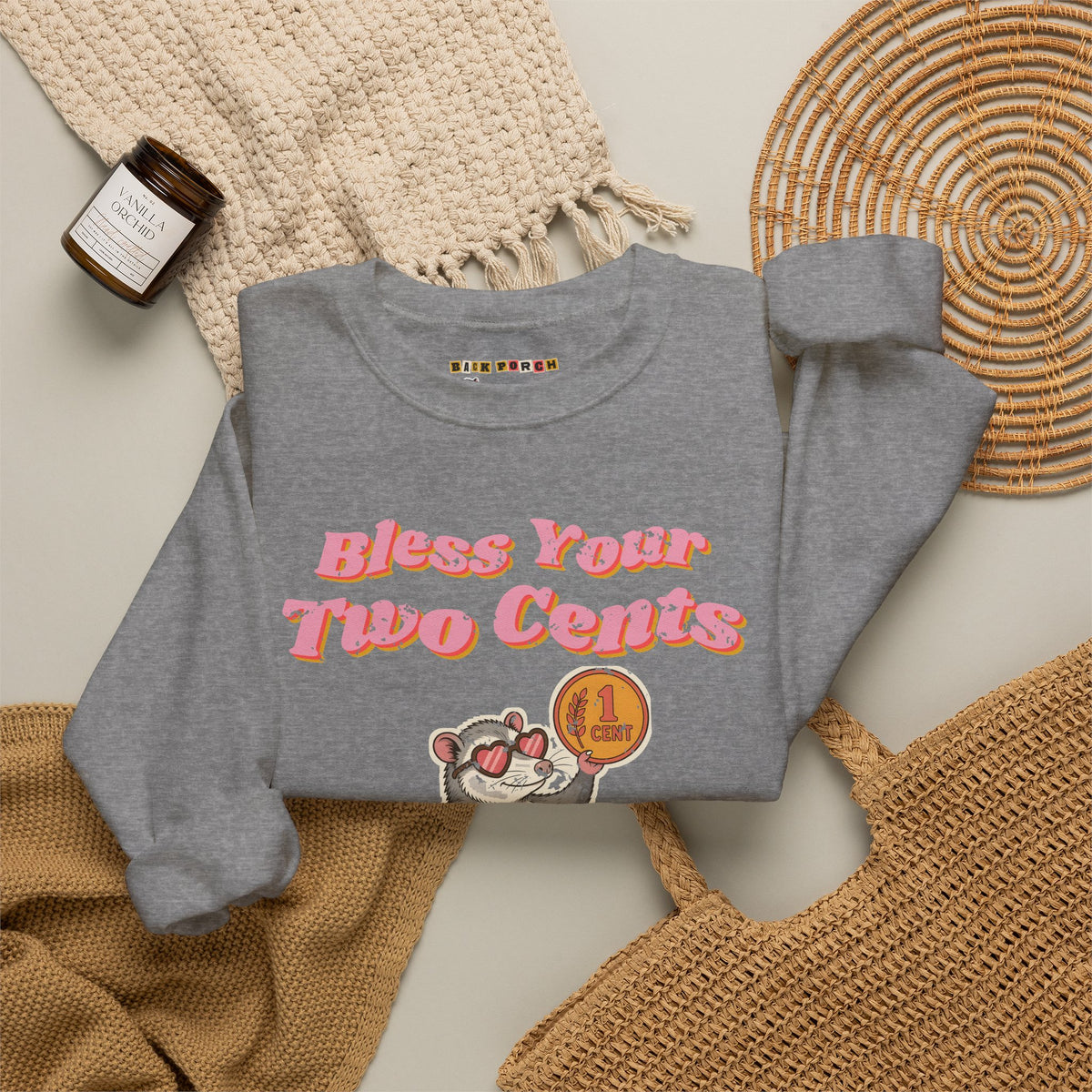 Bless Your Two Cents Possum Sweatshirt – Back Porch Sass