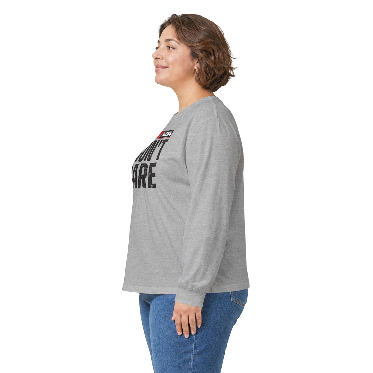 Breaking News I Don't Care Long Sleeve Tee