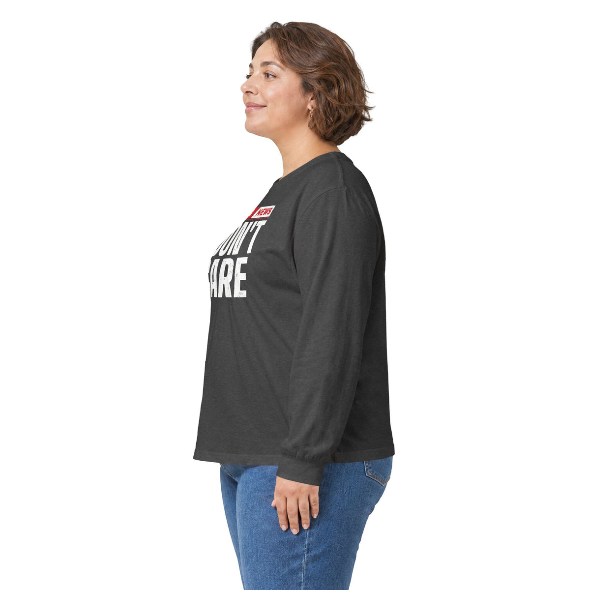 Breaking News I Don't Care Long Sleeve Tee