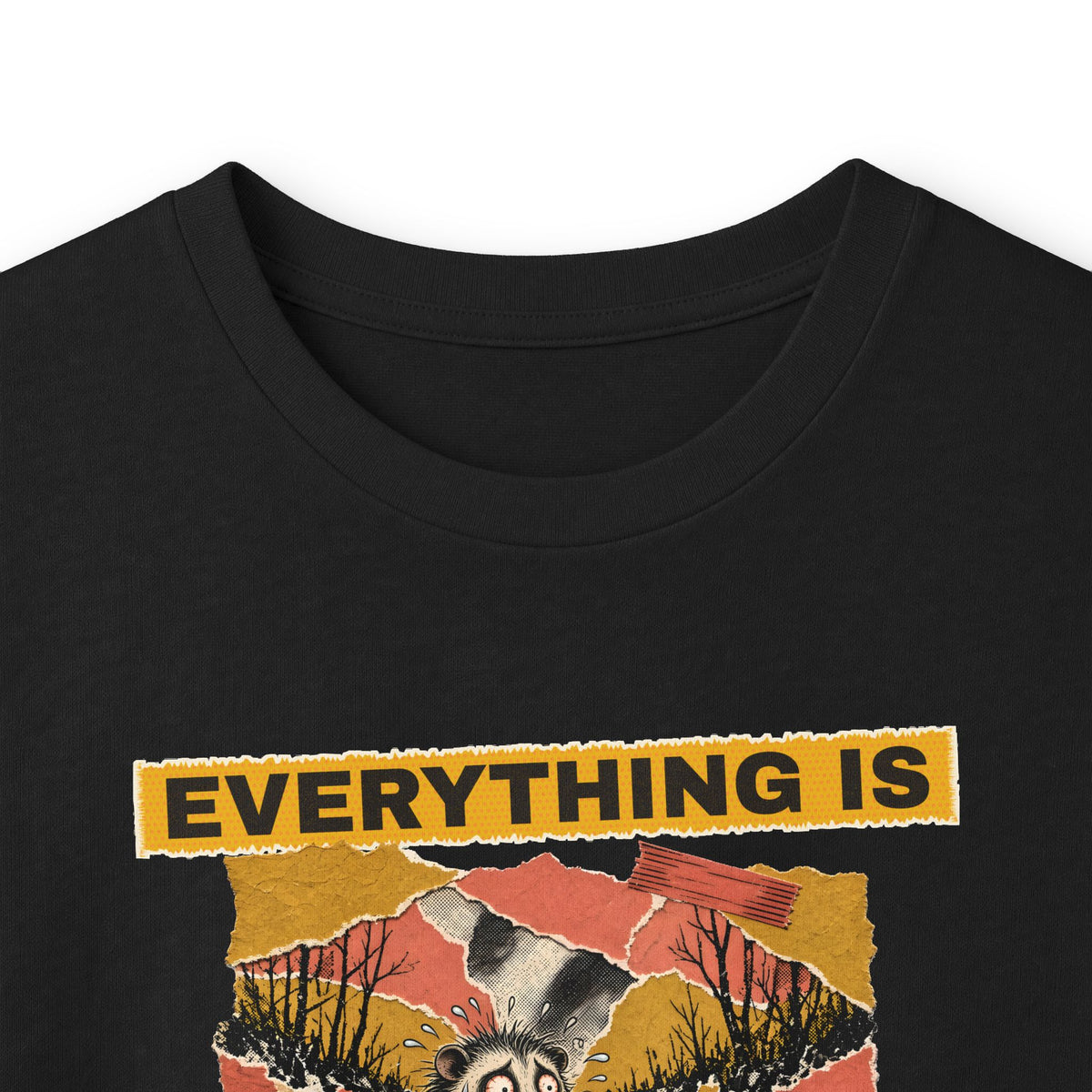 Everything Is Fine Stressed Possum Long Sleeve Tee – Back Porch Sass