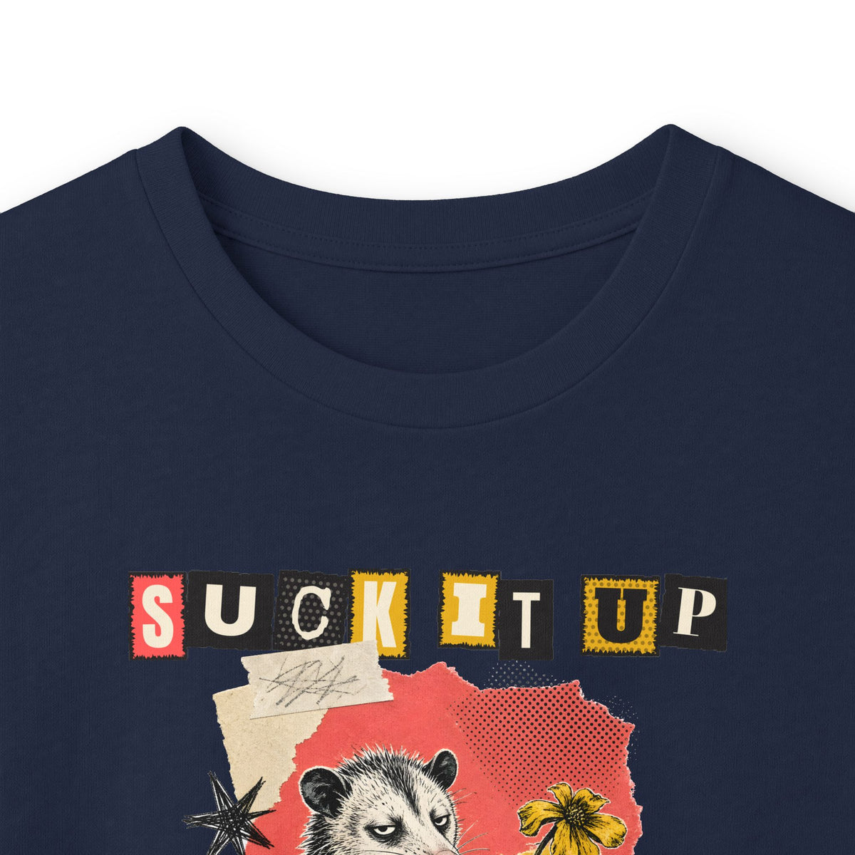 Suck It Up Buttercup Zine Possum Long Sleeve Tee