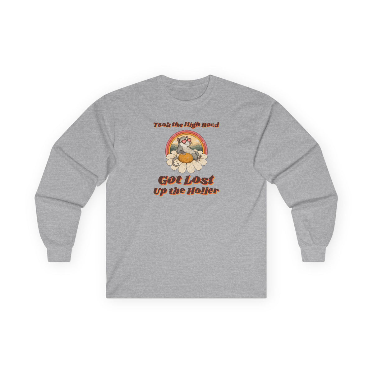 Took the High Road Got Lost Up the Holler Long Sleeve Tee – Back Porch Sass
