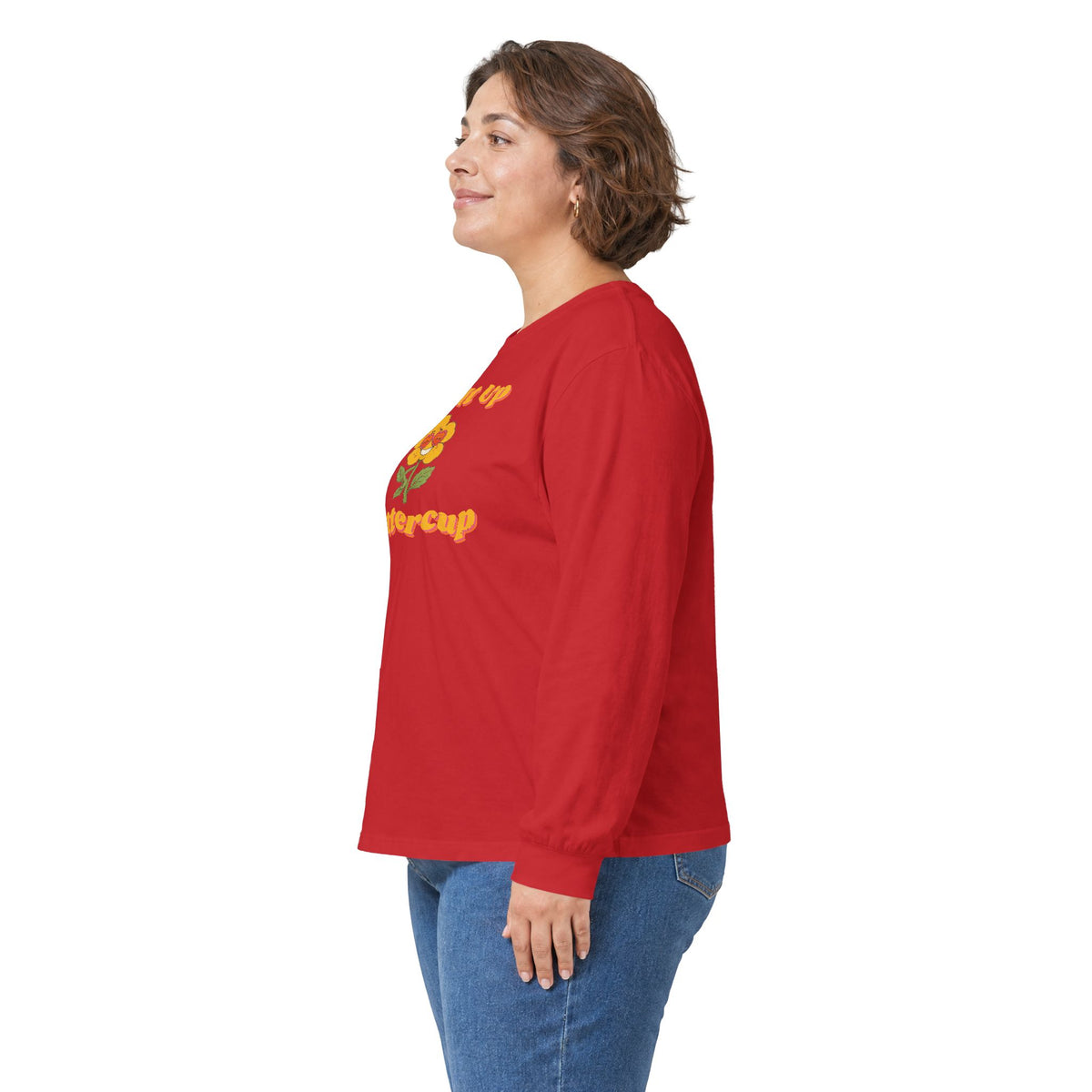 Suck It Up Buttercup Retro Groovy Long Sleeve Tee – Back Porch Sass