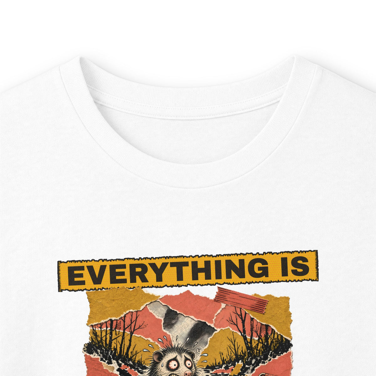 Everything Is Fine Stressed Possum Long Sleeve Tee – Back Porch Sass