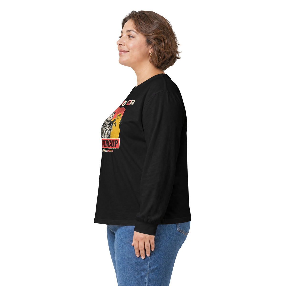 Suck It Up Buttercup Zine Possum Long Sleeve Tee