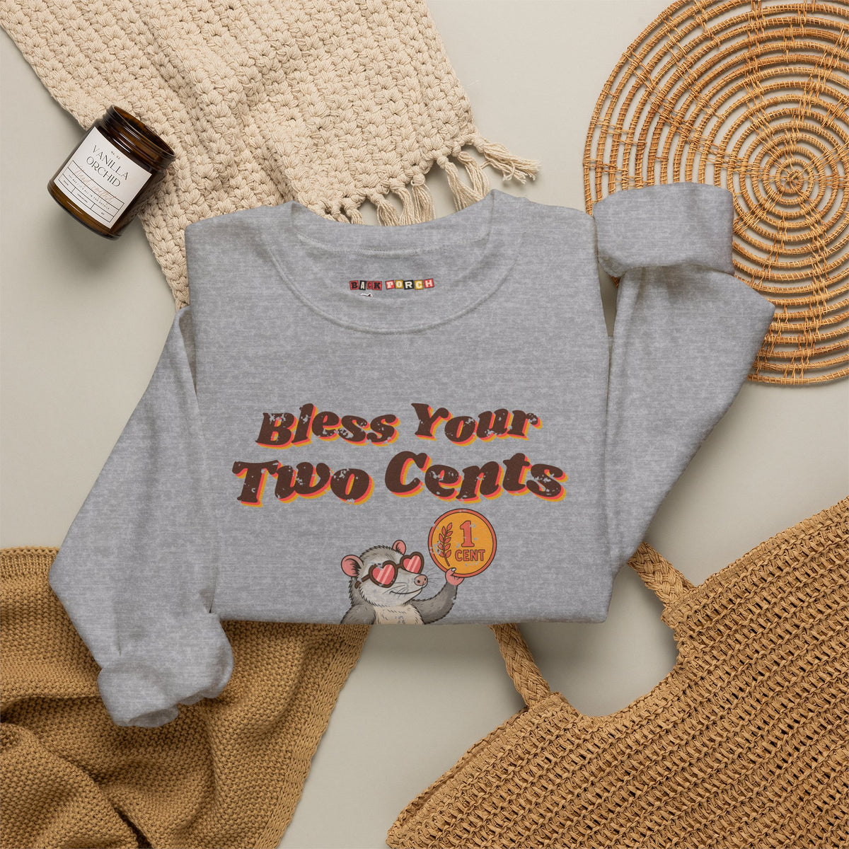Bless Your Two Cents Possum Sweatshirt – Back Porch Sass