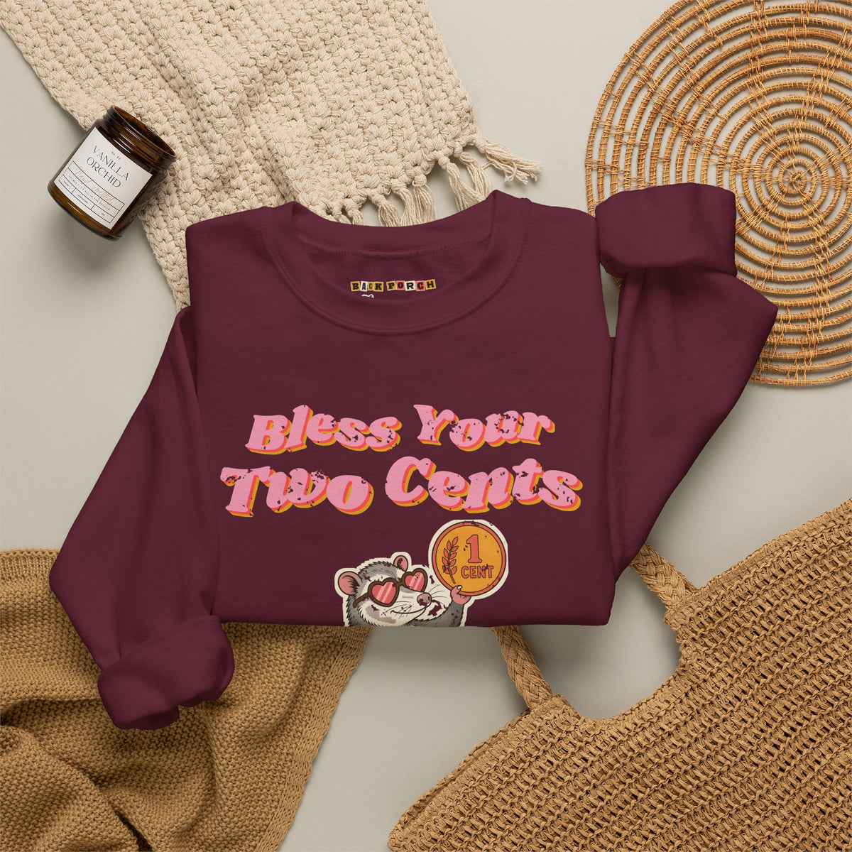 Bless Your Two Cents Possum Sweatshirt – Back Porch Sass