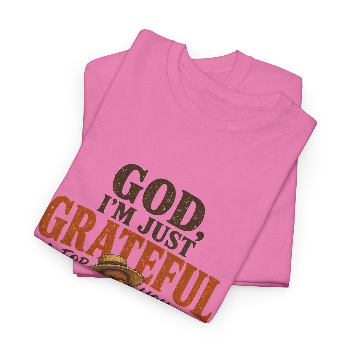 God I'm Just Grateful for You Rocking Chair Turkey Thanksgiving Tee