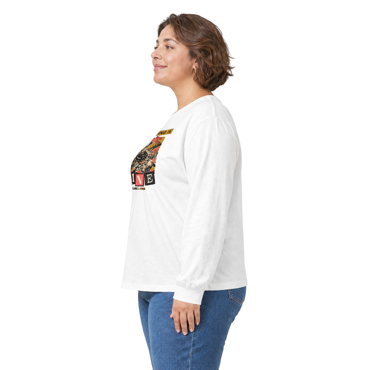 Everything Is Fine Stressed Possum Long Sleeve Tee – Back Porch Sass