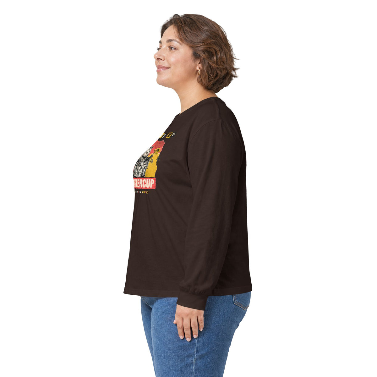 Suck It Up Buttercup Zine Possum Long Sleeve Tee