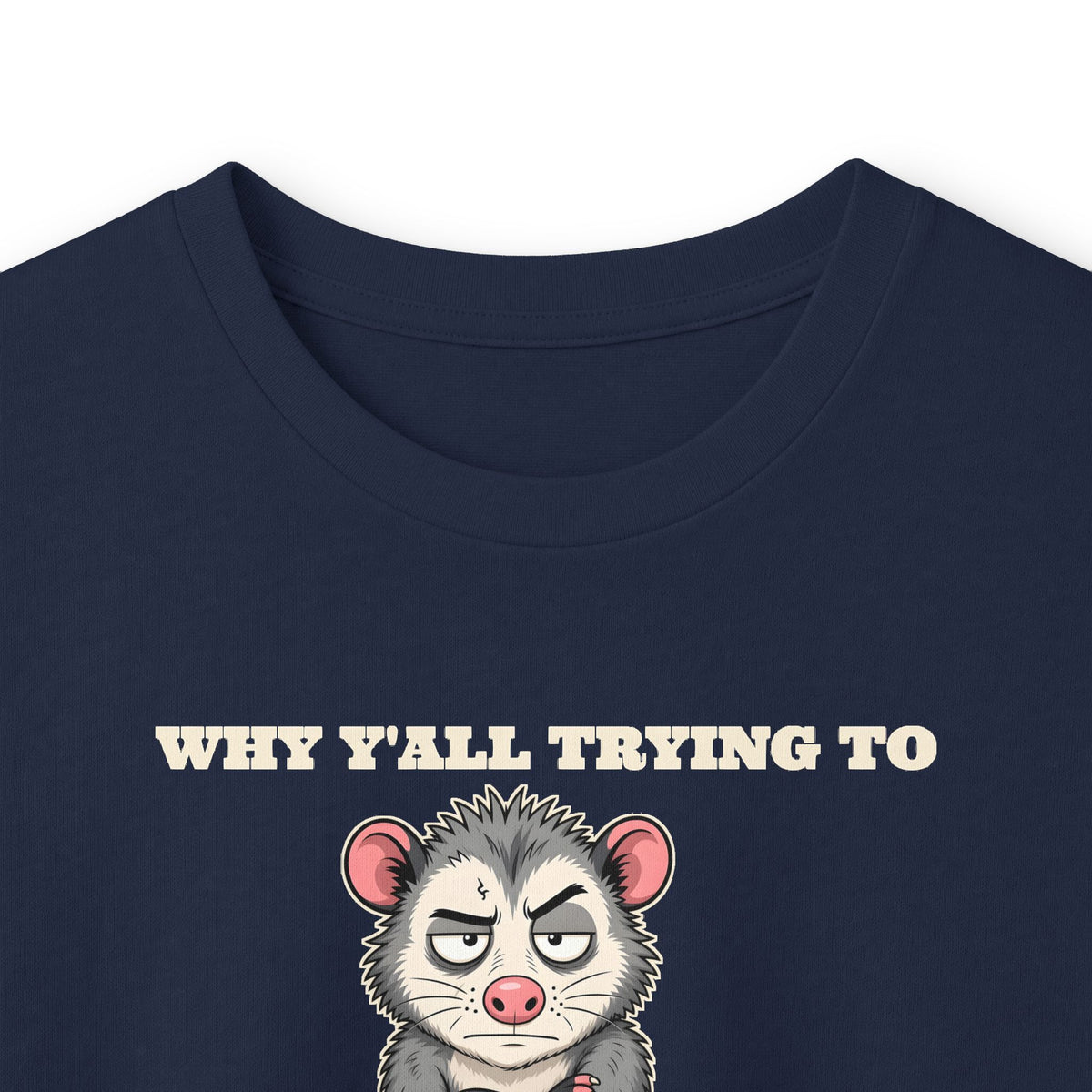 Why Y'all Trying to Test the Jesus in Me Possum Long Sleeve Tee – Back Porch Sass