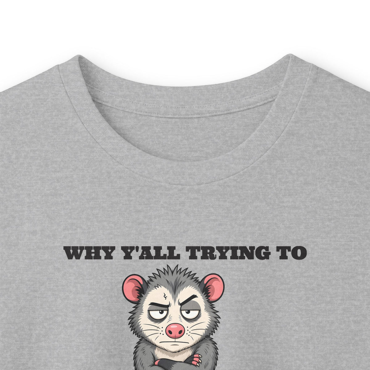 Why Y'all Trying to Test the Jesus in Me Possum Long Sleeve Tee – Back Porch Sass