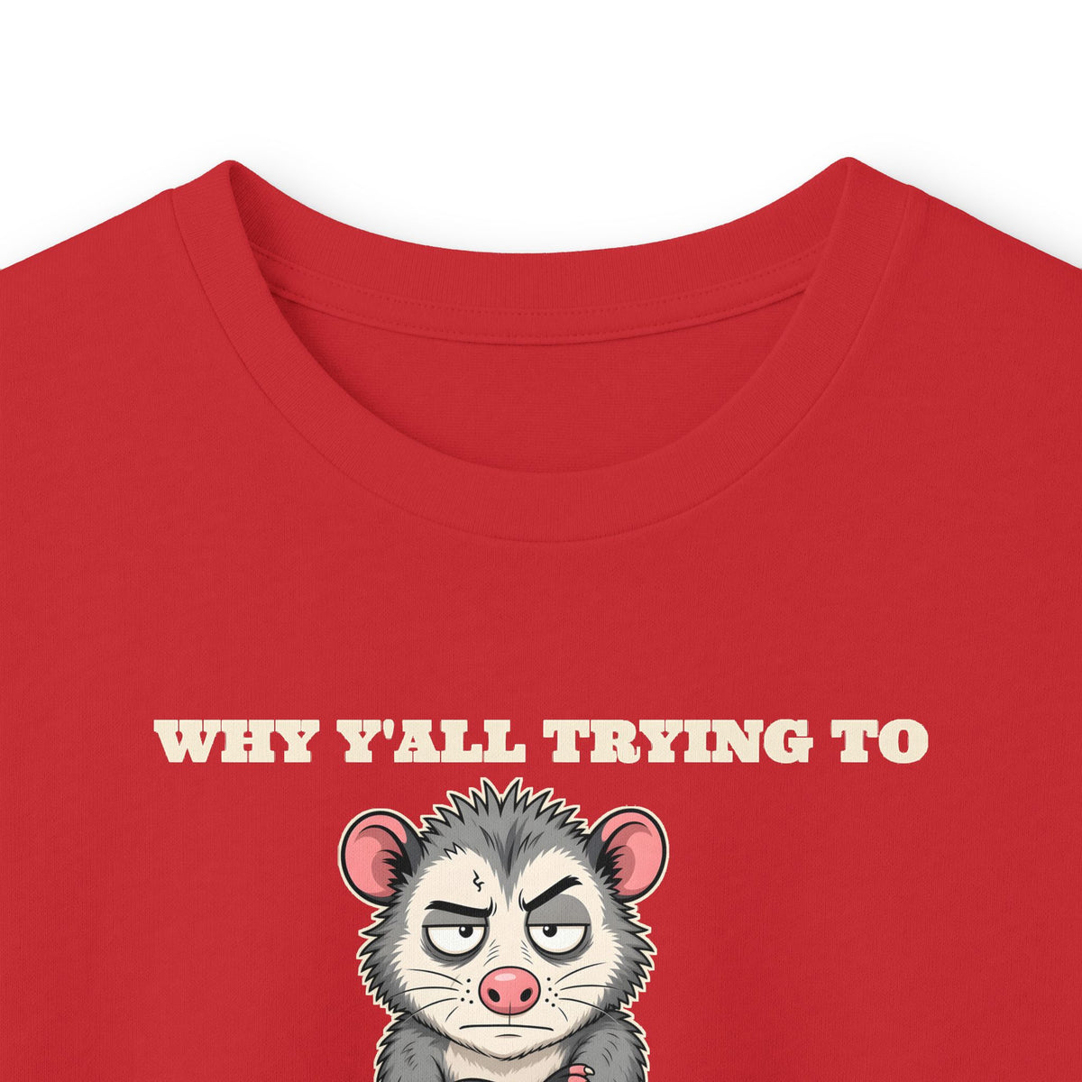 Why Y'all Trying to Test the Jesus in Me Possum Long Sleeve Tee – Back Porch Sass