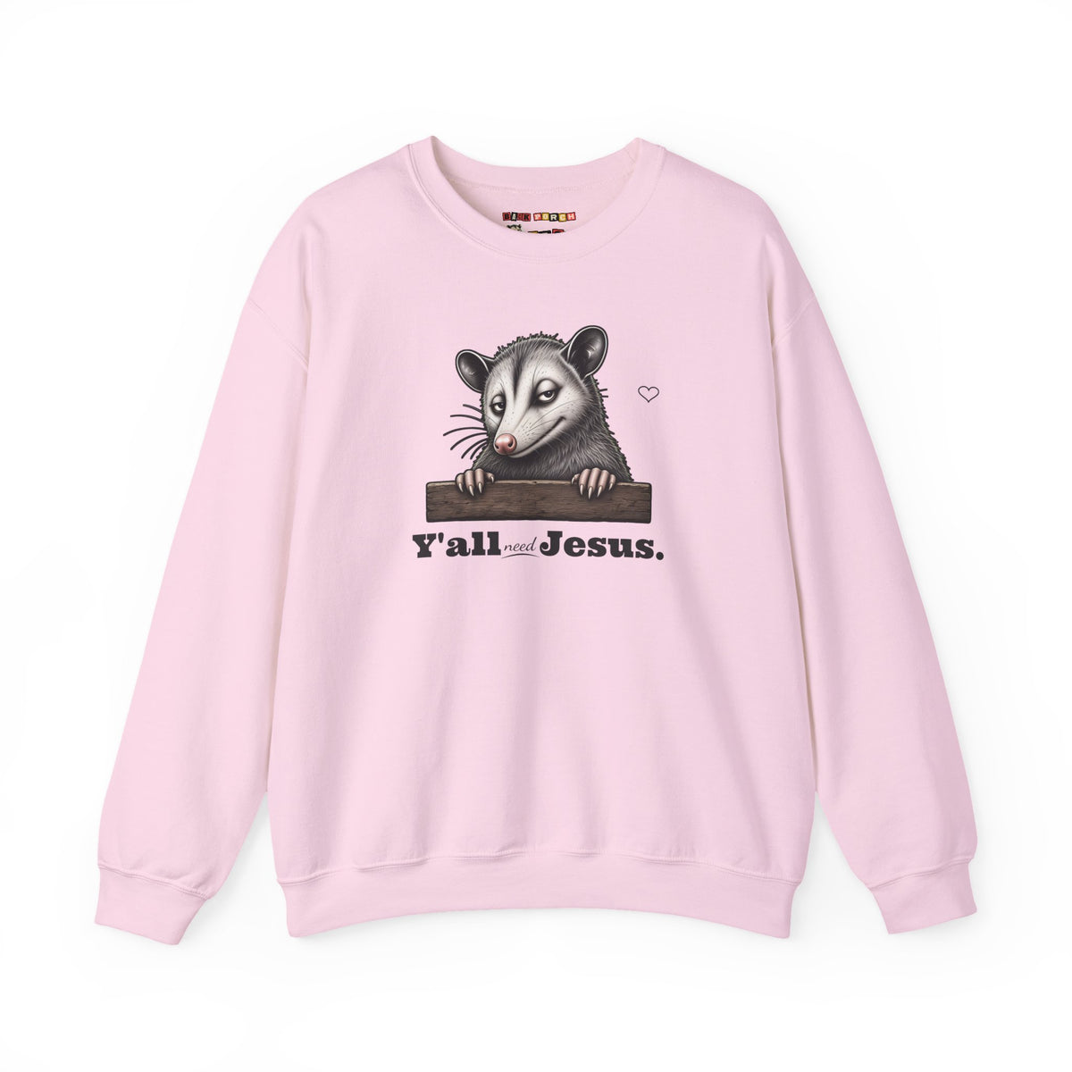 Y'all Need Jesus Side-Eye Possum Sweatshirt