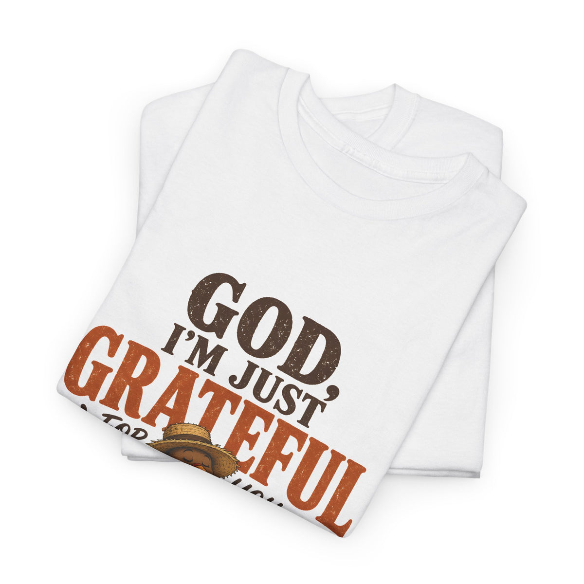 God I'm Just Grateful for You Rocking Chair Turkey Thanksgiving Tee