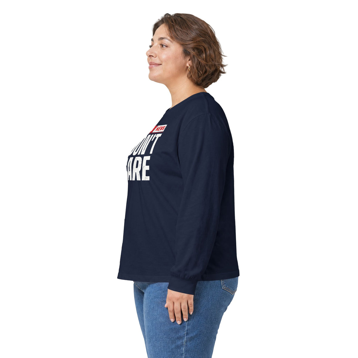 Breaking News I Don't Care Long Sleeve Tee