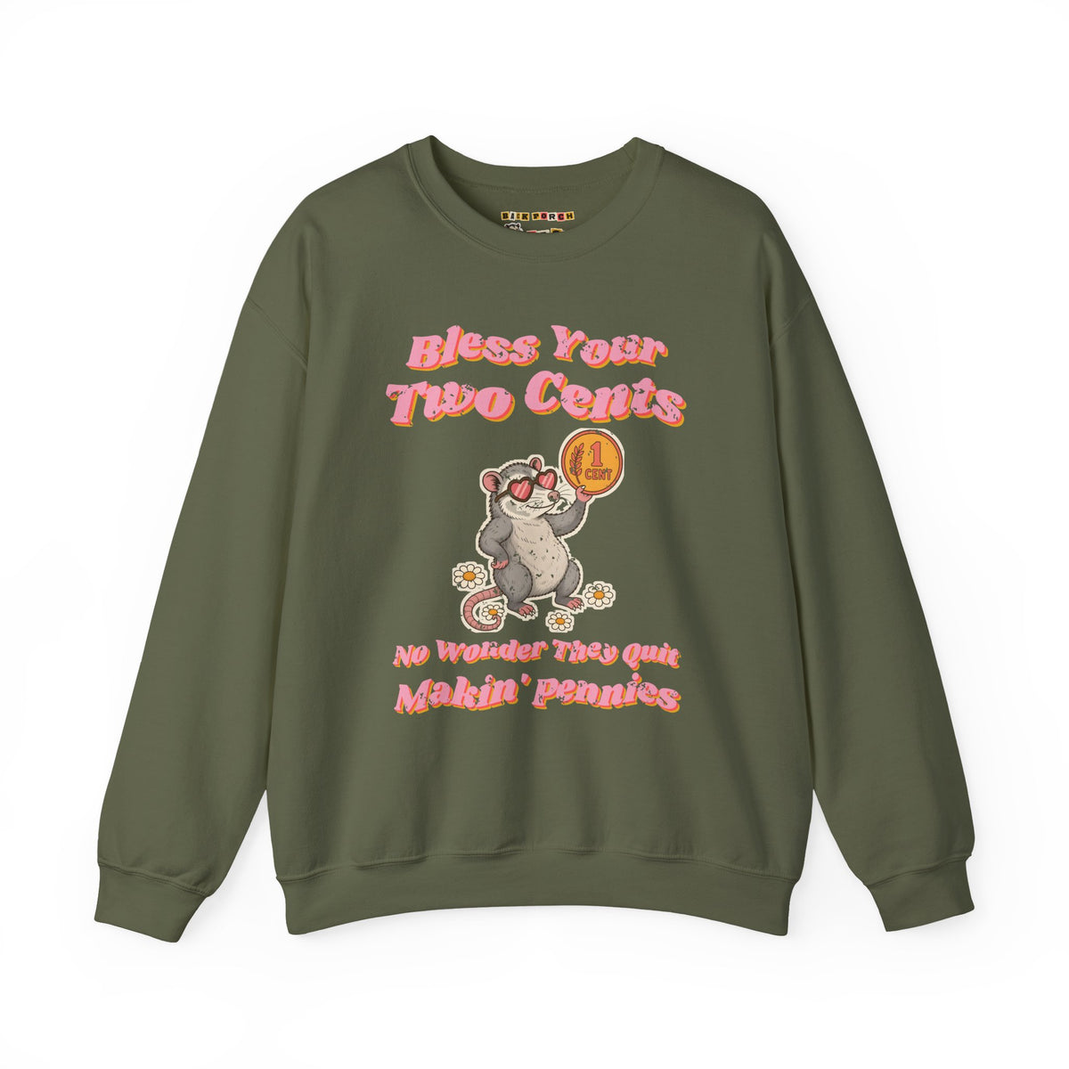 Bless Your Two Cents Possum Sweatshirt – Back Porch Sass