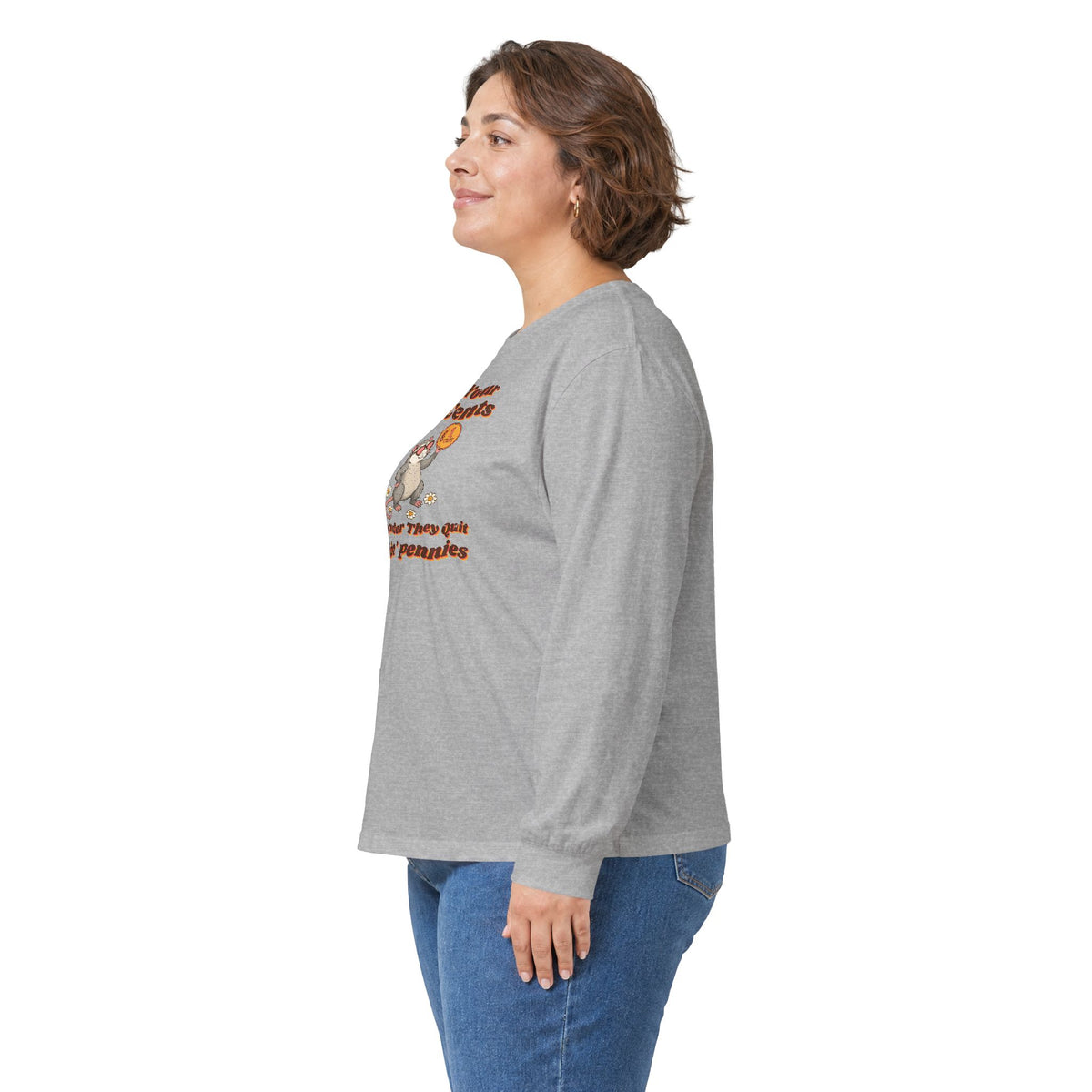 Bless Your Two Cents Possum Long Sleeve Tee – Back Porch Sass