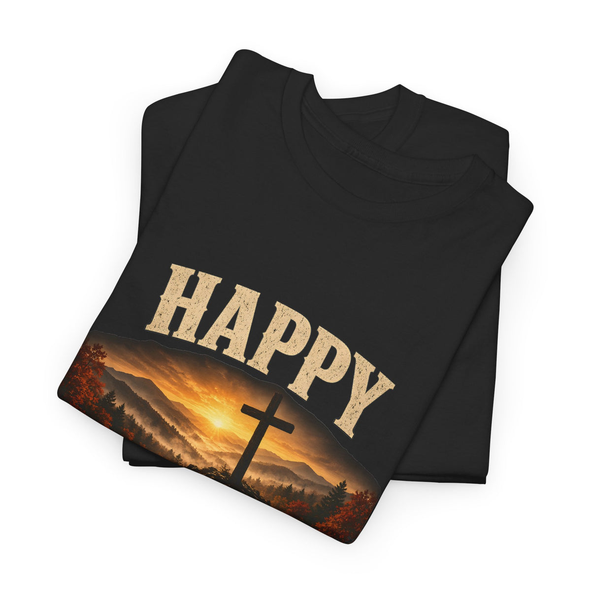 Happy Thanksgiving Give Thanks to the Lord Ridge Top Thanksgiving Tee