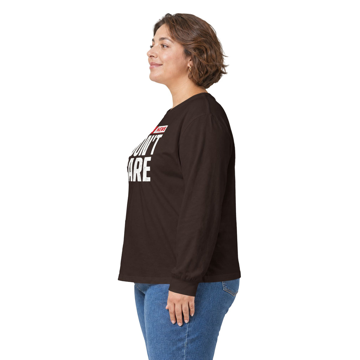 Breaking News I Don't Care Long Sleeve Tee