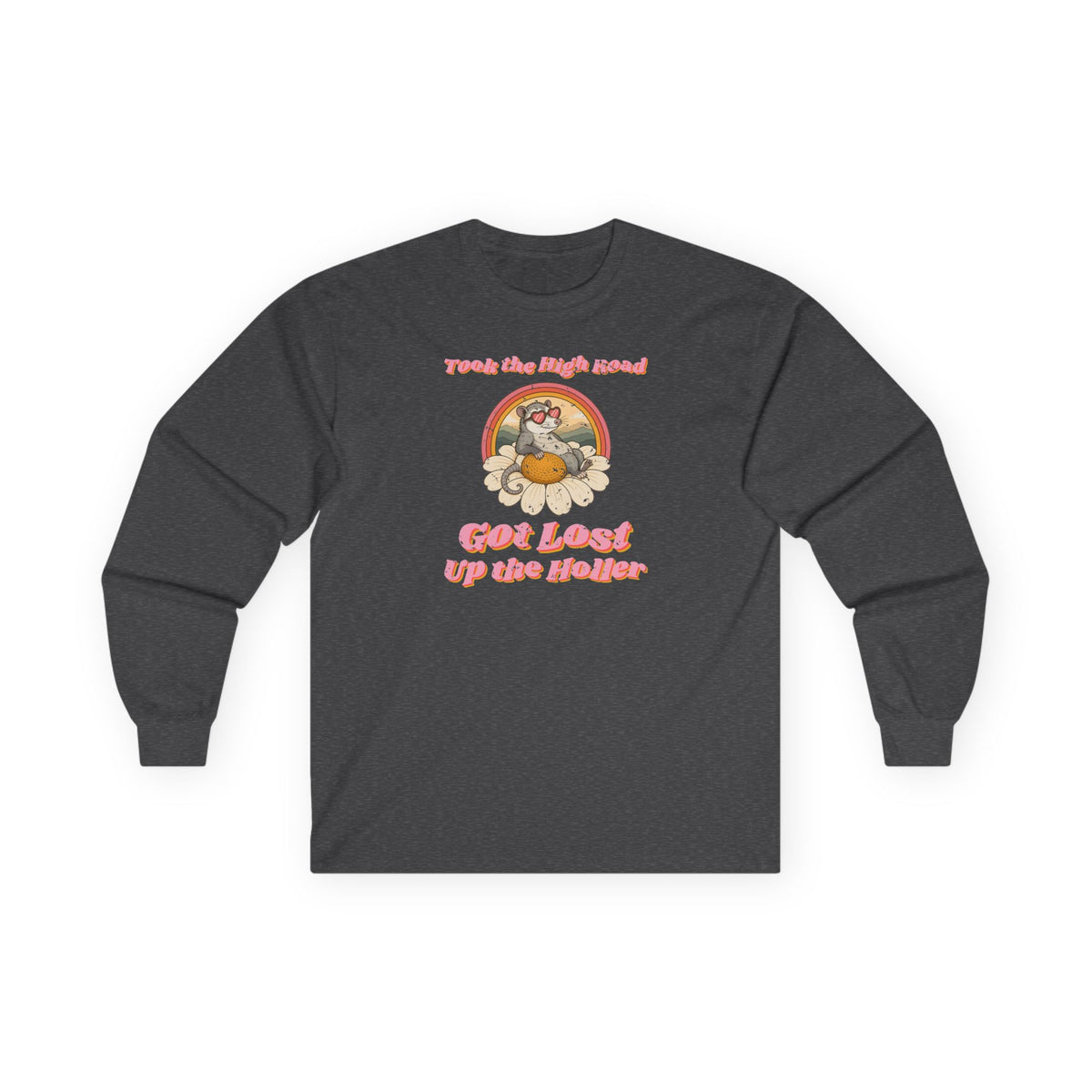 Took the High Road Got Lost Up the Holler Long Sleeve Tee – Back Porch Sass