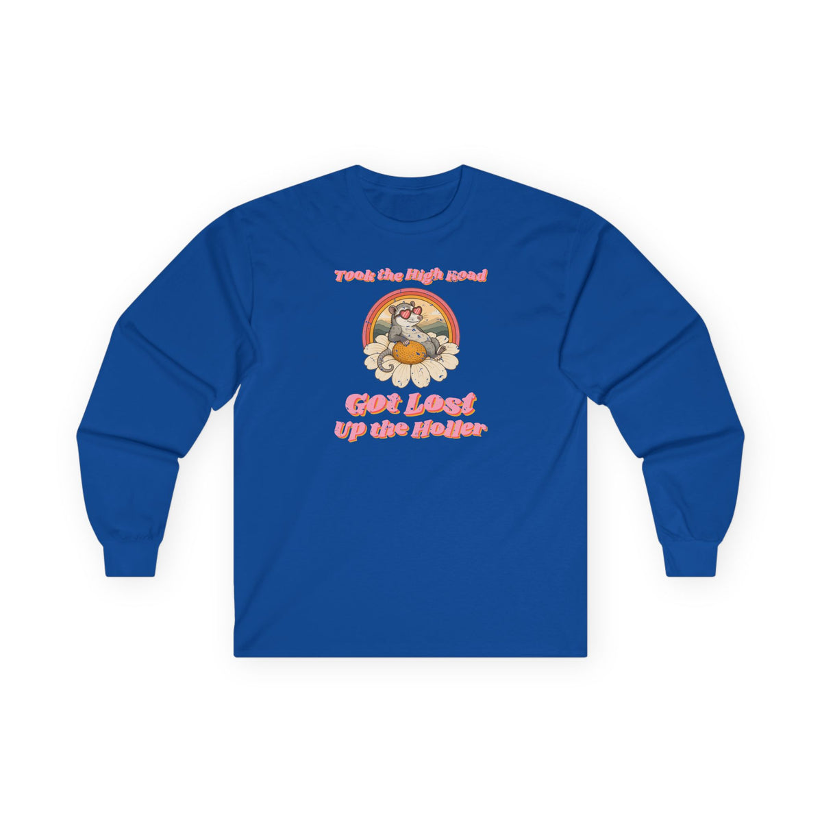Took the High Road Got Lost Up the Holler Long Sleeve Tee – Back Porch Sass