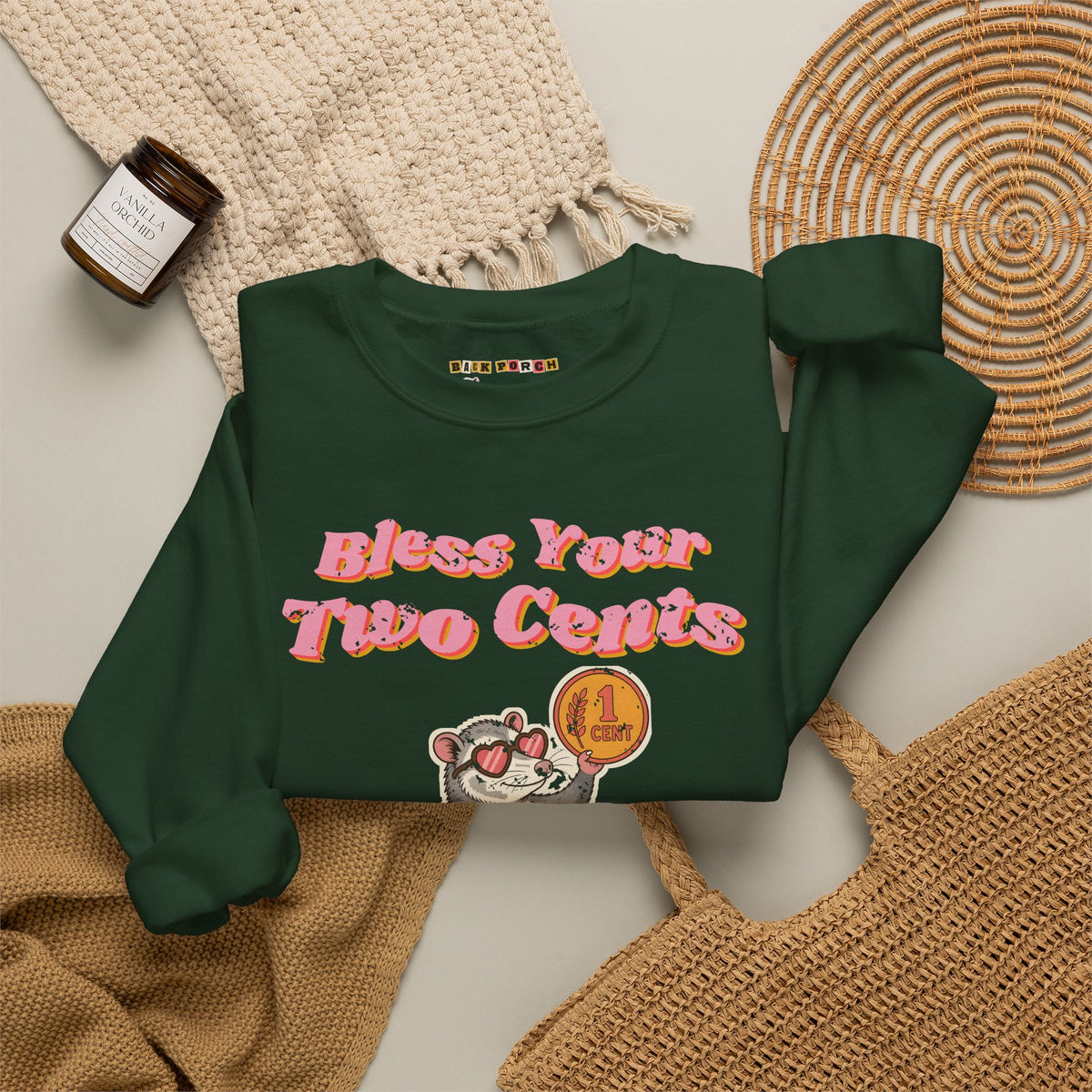 Bless Your Two Cents Possum Sweatshirt – Back Porch Sass