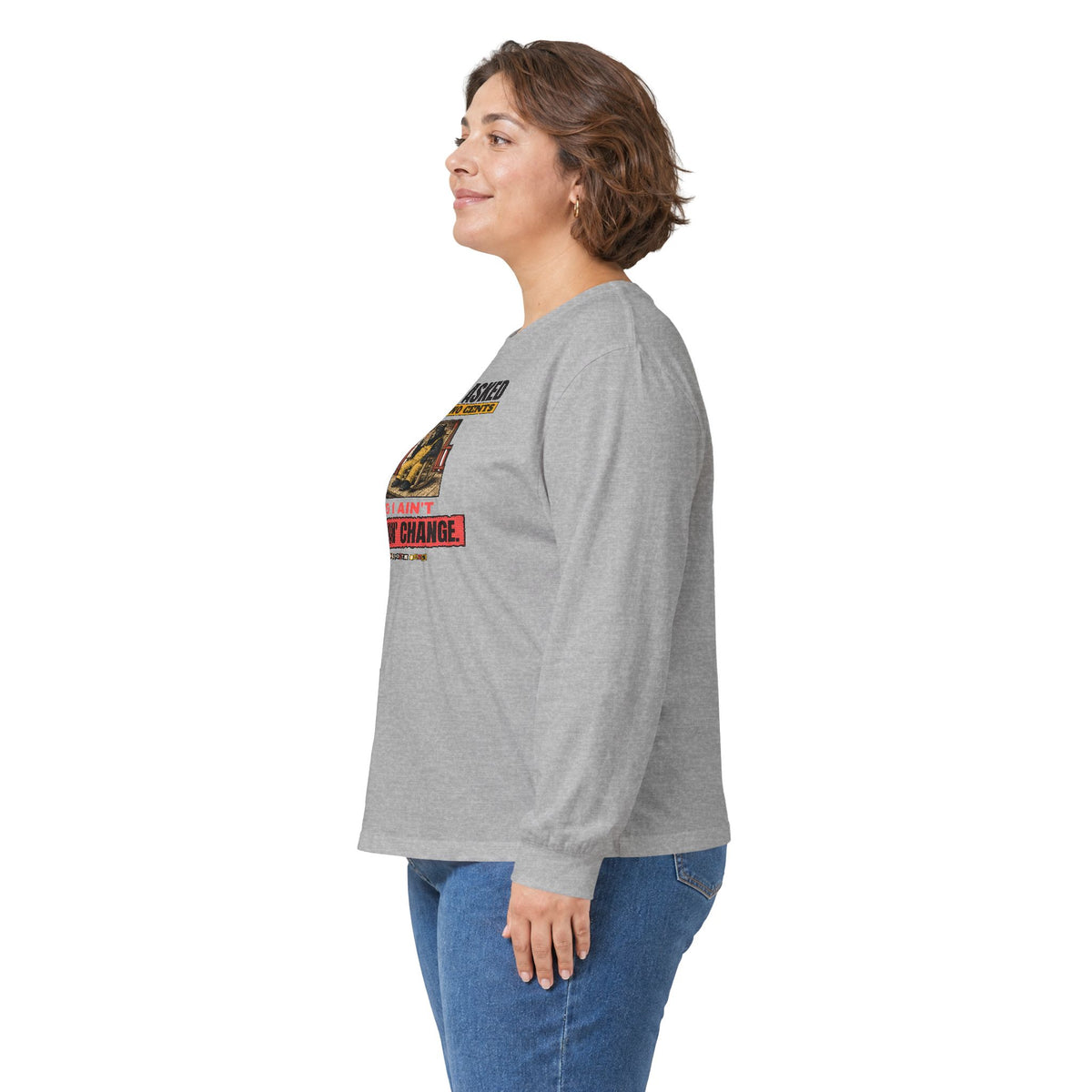 Nobody Asked Fer Yer Two Cents Bear Long Sleeve Tee – Back Porch Sass