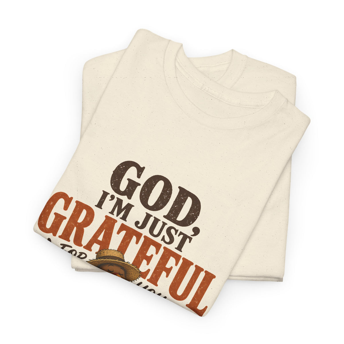 God I'm Just Grateful for You Rocking Chair Turkey Thanksgiving Tee