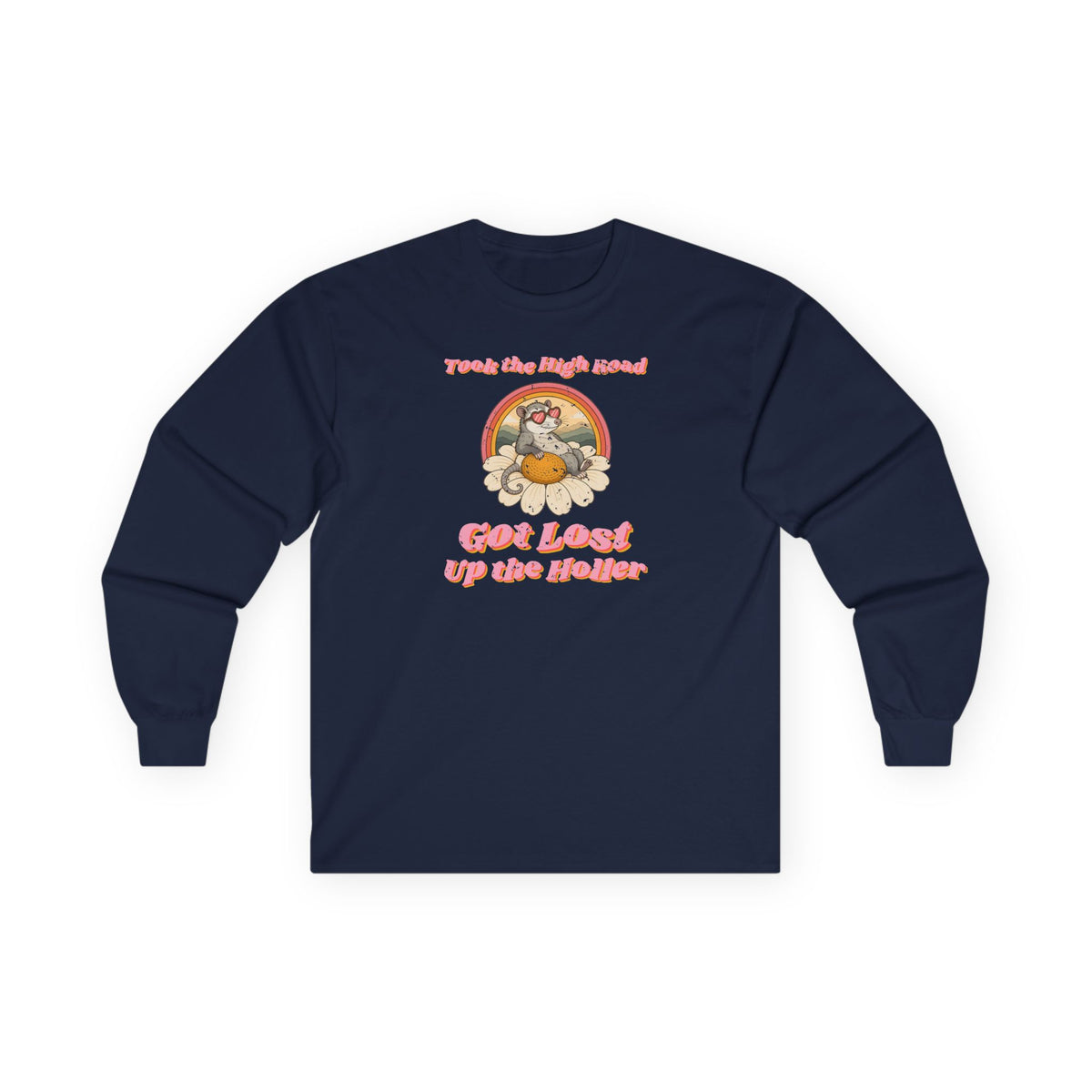 Took the High Road Got Lost Up the Holler Long Sleeve Tee – Back Porch Sass