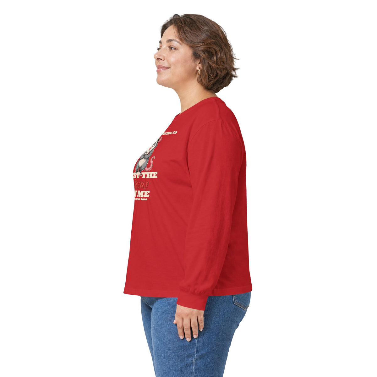 Why Y'all Trying to Test the Jesus in Me Possum Long Sleeve Tee – Back Porch Sass