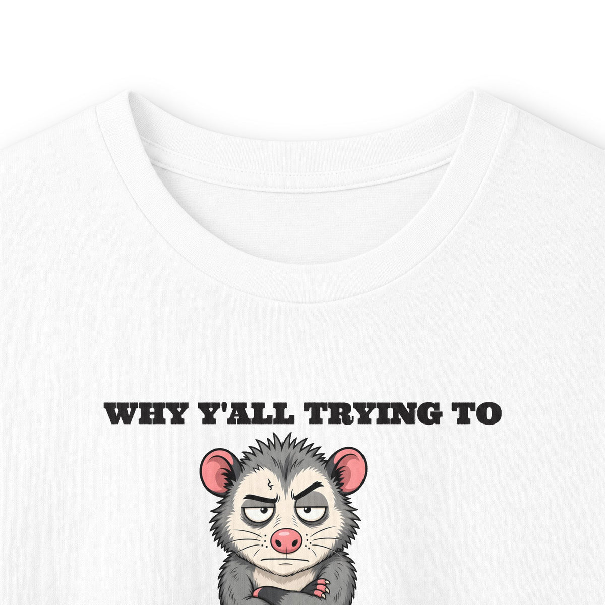 Why Y'all Trying to Test the Jesus in Me Possum Long Sleeve Tee – Back Porch Sass