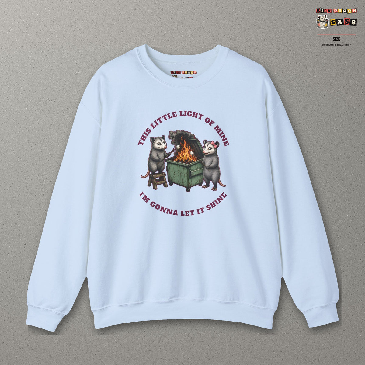 This Little Light of Mine Sweatshirt – Light Blue – front