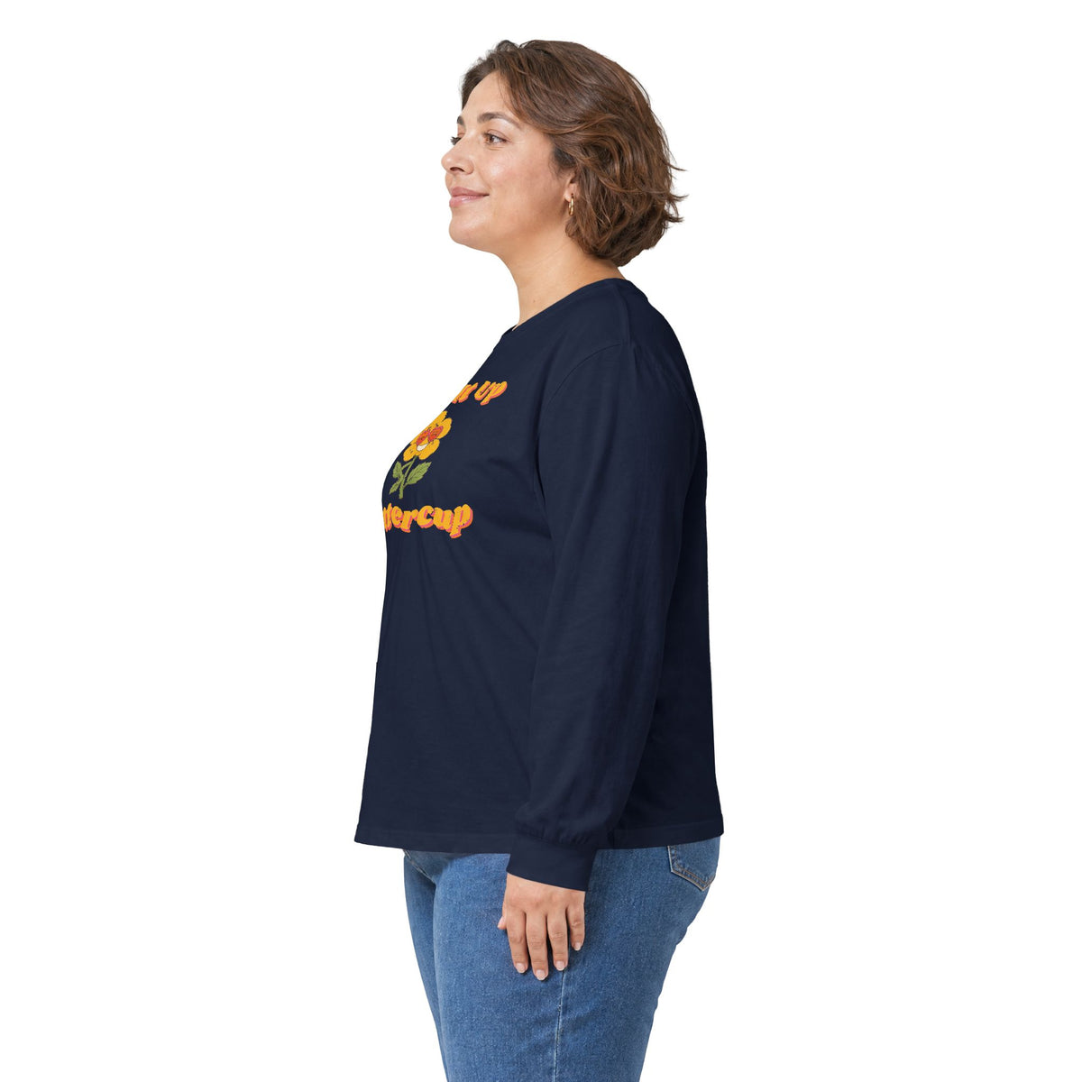 Suck It Up Buttercup Retro Groovy Long Sleeve Tee – Back Porch Sass