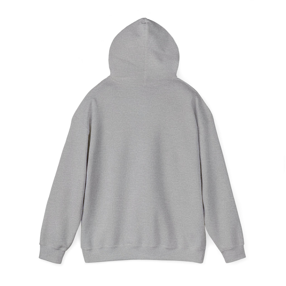 Sport Grey Stay Positive Logo hoodie, back view, plain back