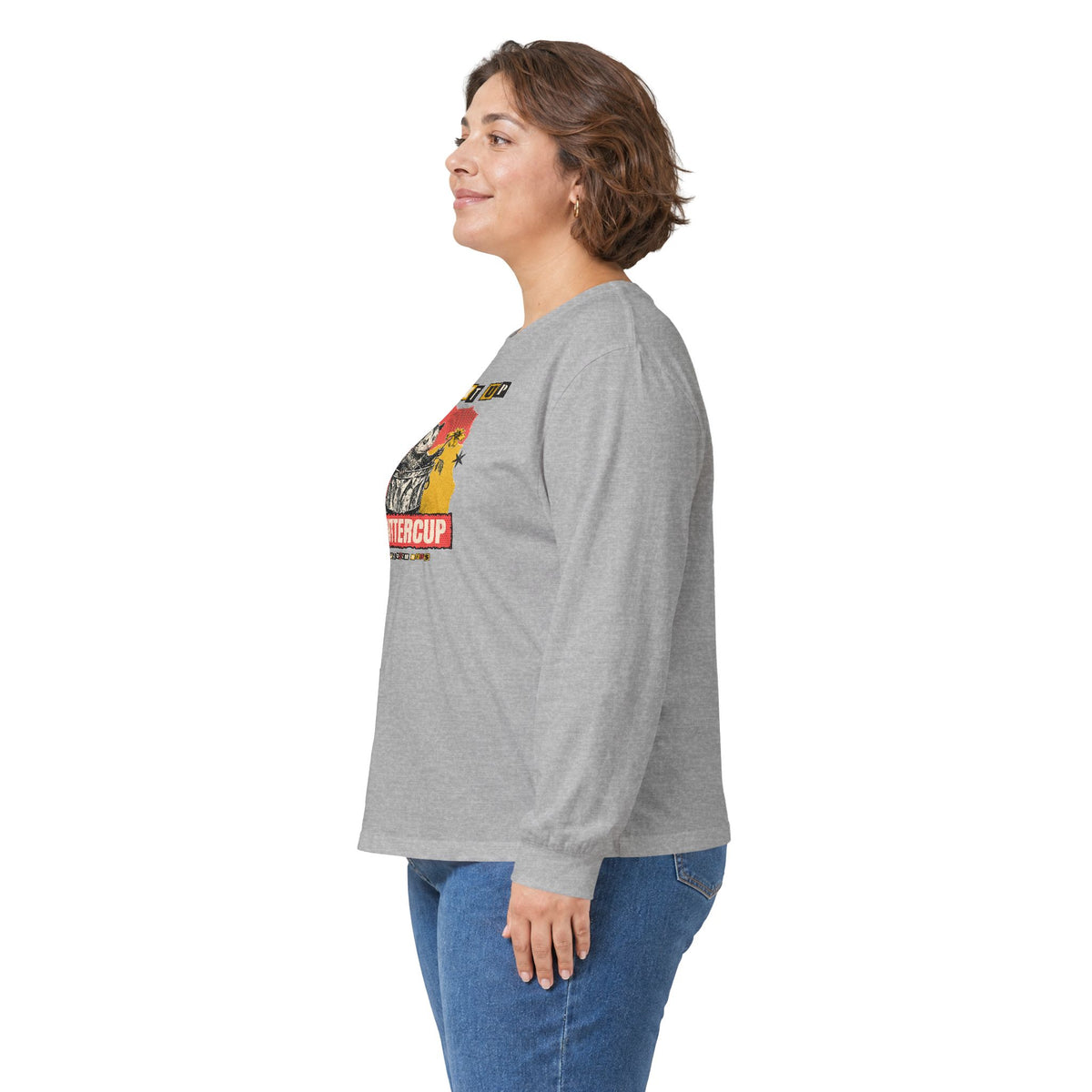 Suck It Up Buttercup Zine Possum Long Sleeve Tee