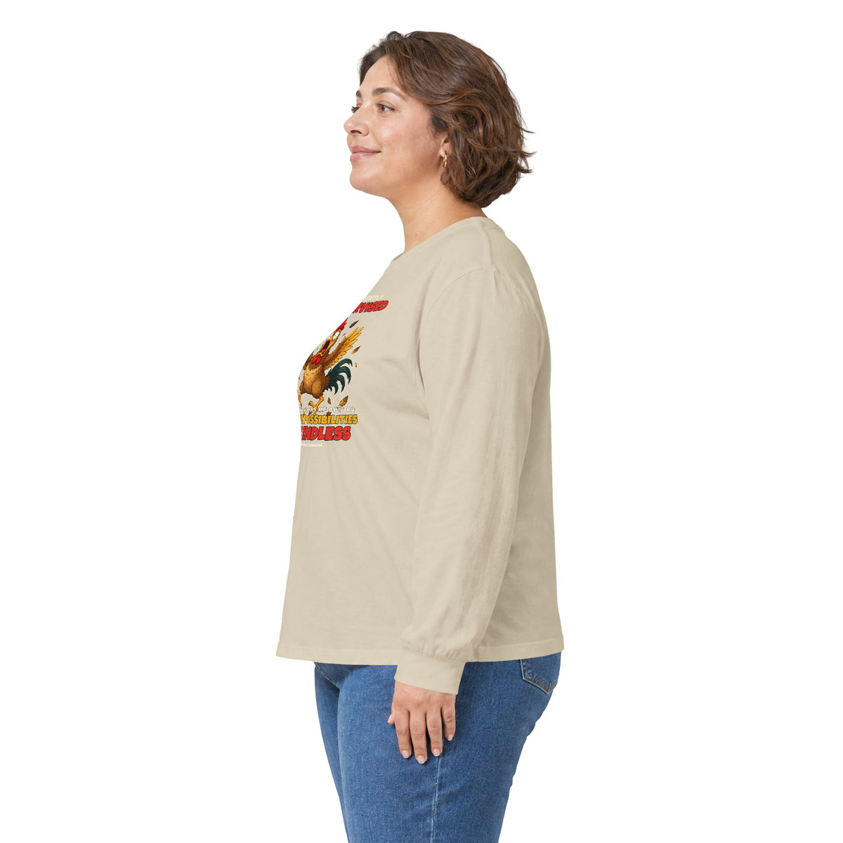 I Am Currently Unsupervised Rooster Long Sleeve Tee