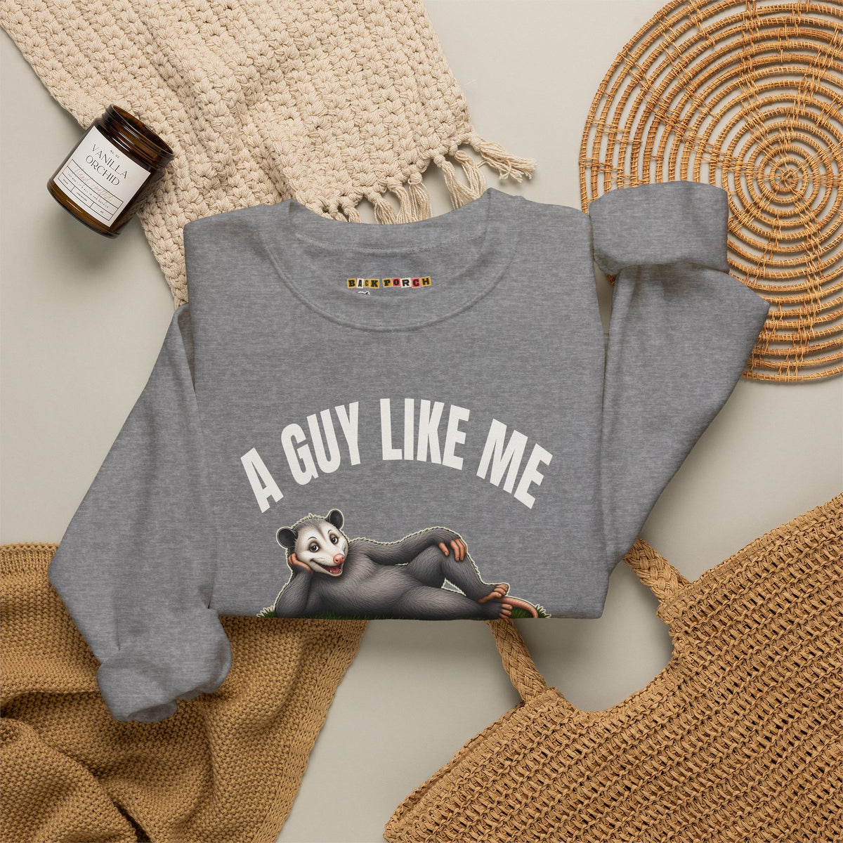 A Guy Like Me Is Hard to Find - Carl the Possum Sweatshirt