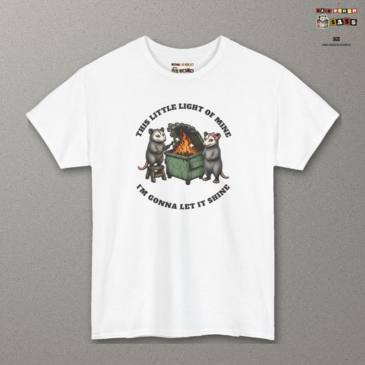 This Little Light of Mine Tee – White – front