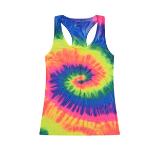 Neon Rainbow Racerback